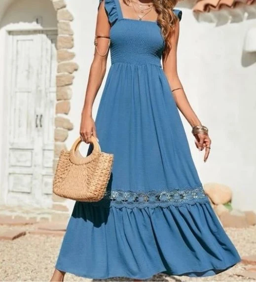 Zesica Boho Floral Maxi Dress